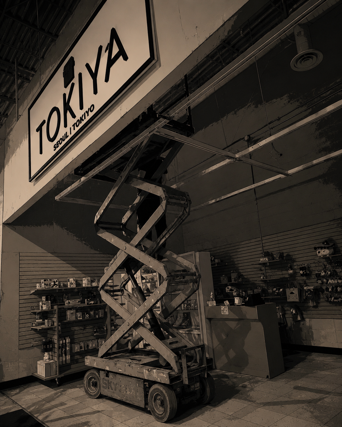The Tokiya store being built
